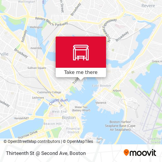 Thirteenth St @ Second Ave map