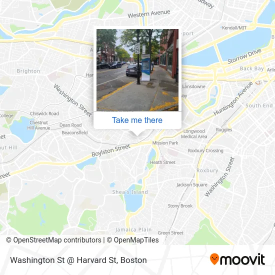 Mapa de Washington St @ Harvard St