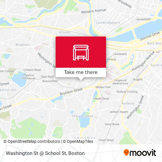 Washington St @ School St map