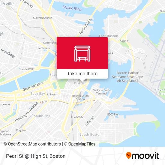Mapa de Pearl St @ High St