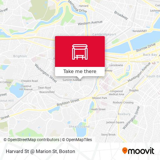 Harvard St @ Marion St map