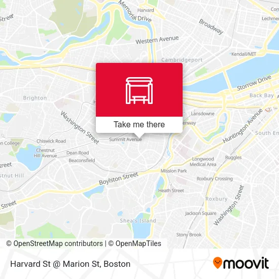 Mapa de Harvard St @ Marion St