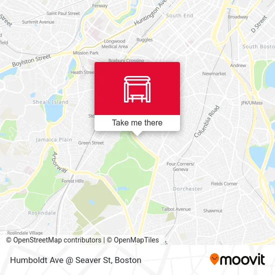 Humboldt Ave @ Seaver St map