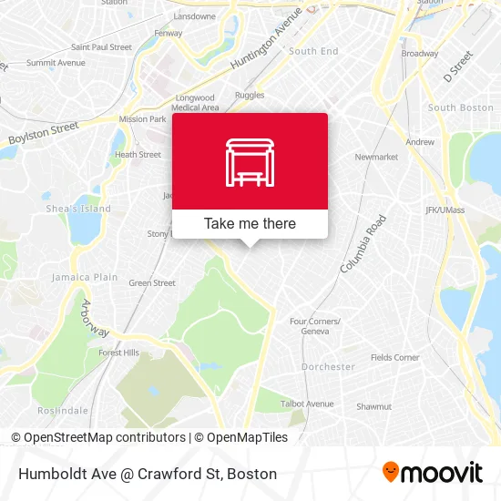 Mapa de Humboldt Ave @ Crawford St