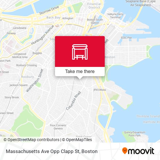 Mapa de Massachusetts Ave Opp Clapp St