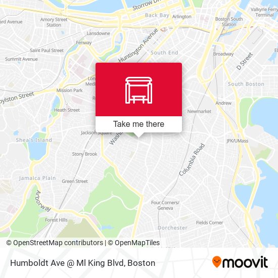Humboldt Ave @ Ml King Blvd map