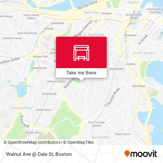 Mapa de Walnut Ave @ Dale St