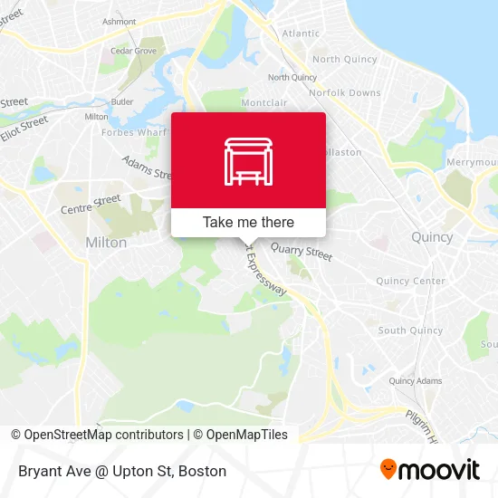 Bryant Ave @ Upton St map