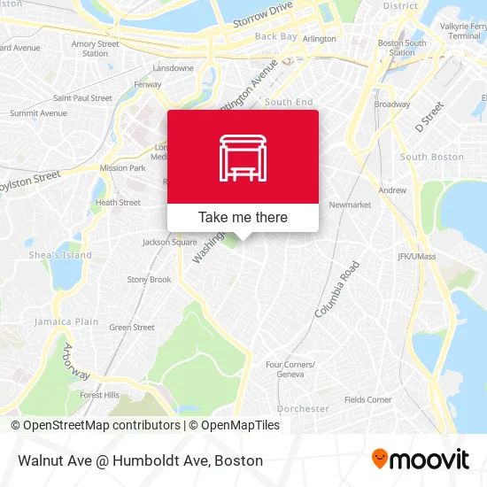 Mapa de Walnut Ave @ Humboldt Ave