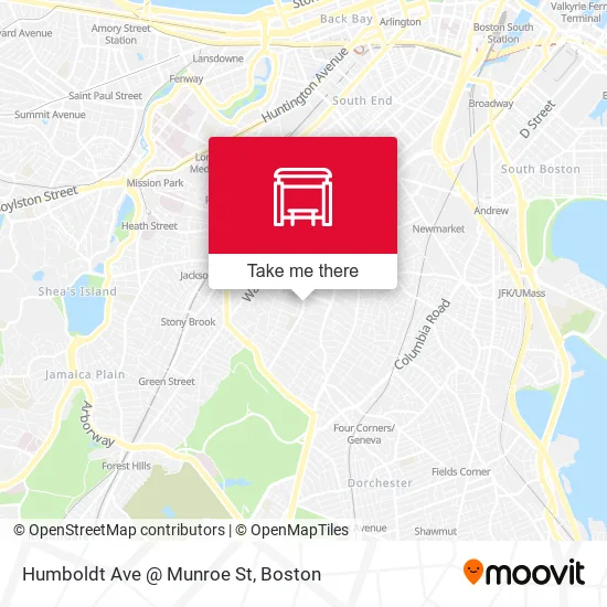 Humboldt Ave @ Munroe St map