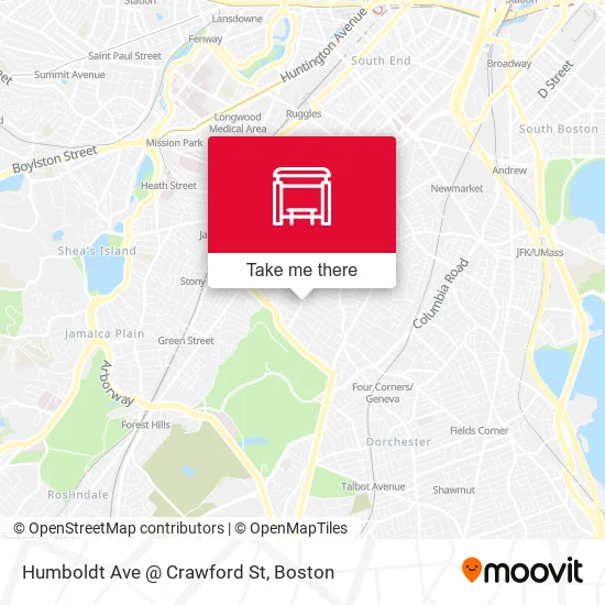 Humboldt Ave @ Crawford St map
