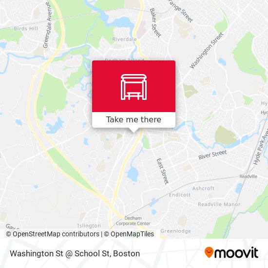 Mapa de Washington St @ School St
