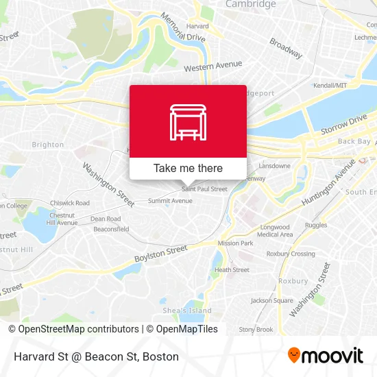 Mapa de Harvard St @ Beacon St
