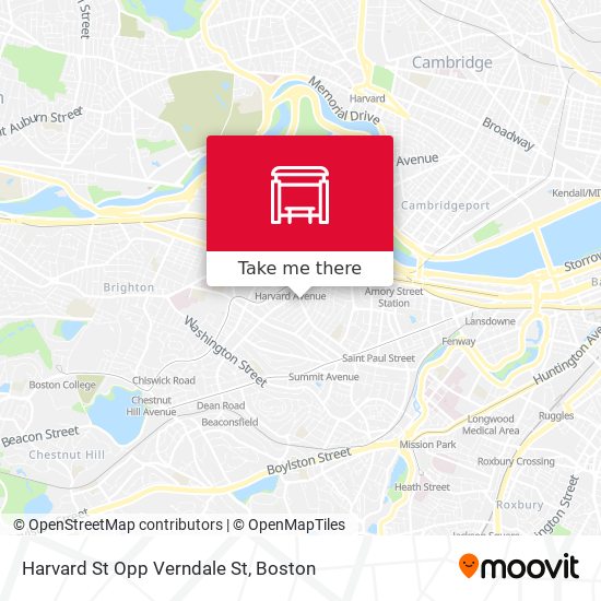 Mapa de Harvard St Opp Verndale St