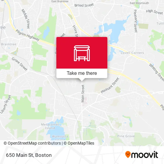 650 Main St map