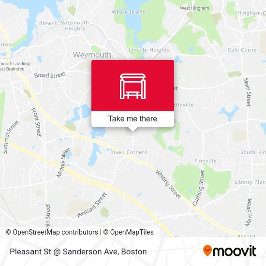 Pleasant St @ Sanderson Ave map