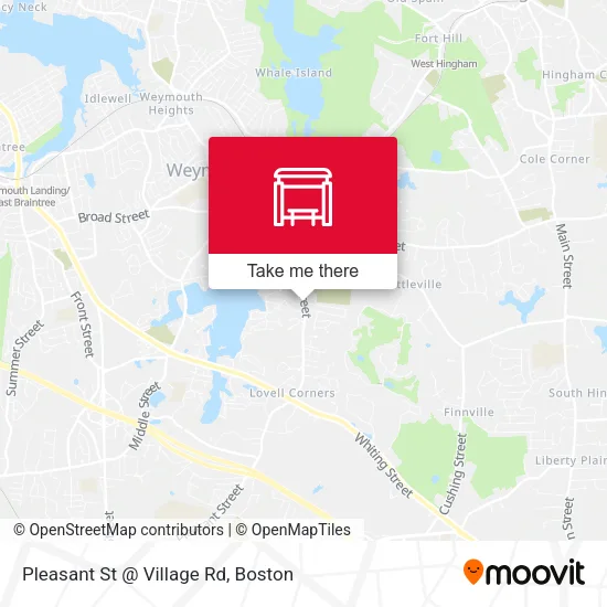 Mapa de Pleasant St @ Village Rd