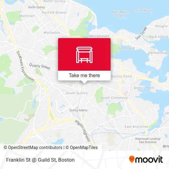 Mapa de Franklin St @ Guild St