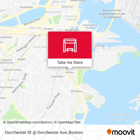 Mapa de Dorchester St @ Dorchester Ave