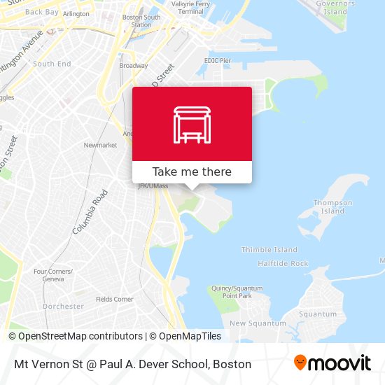 Mt Vernon St @ Paul A. Dever School map