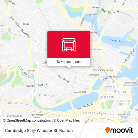 Mapa de Cambridge St @ Windsor St