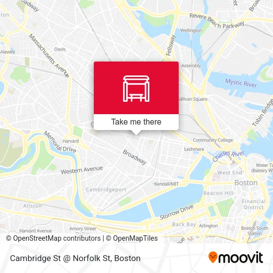 Cambridge St @ Norfolk St map