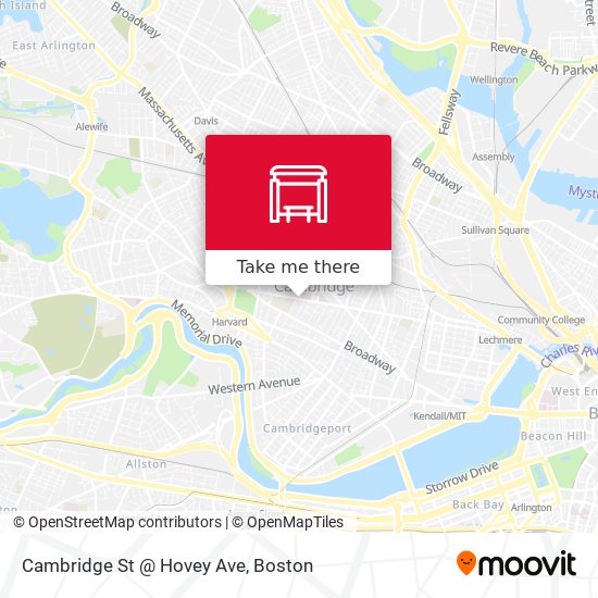 Mapa de Cambridge St @ Hovey Ave