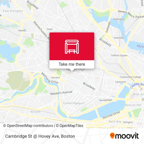 Cambridge St @ Hovey Ave map