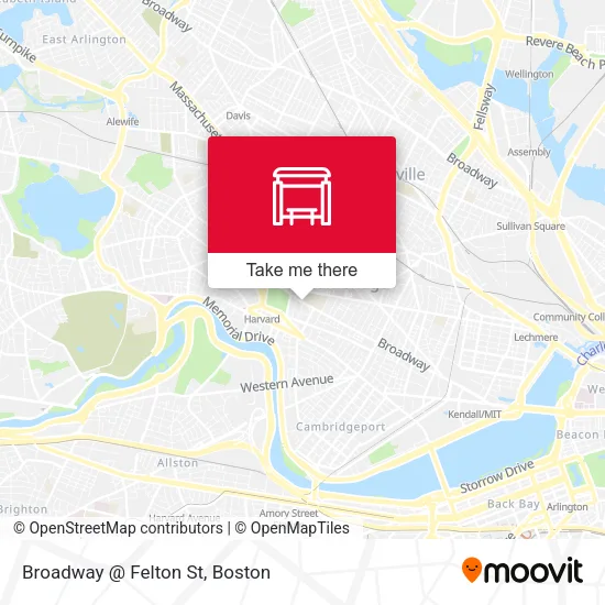 Mapa de Broadway @ Felton St