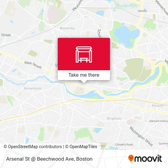 Arsenal St @ Beechwood Ave map