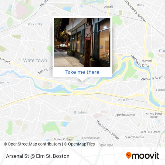 Arsenal St @ Elm St map