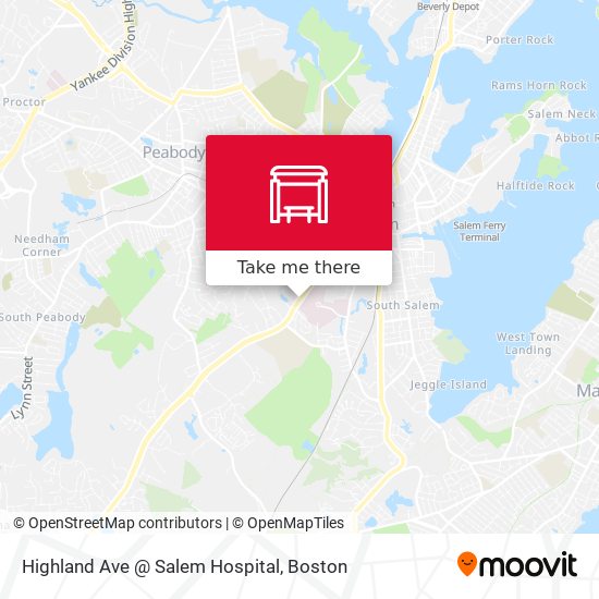 Highland Ave @ Salem Hospital map