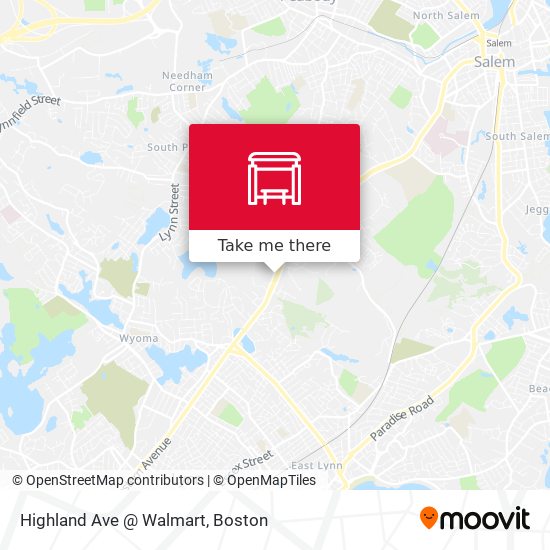 Highland Ave @ Walmart map