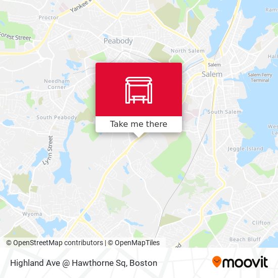 Highland Ave @ Hawthorne Sq map