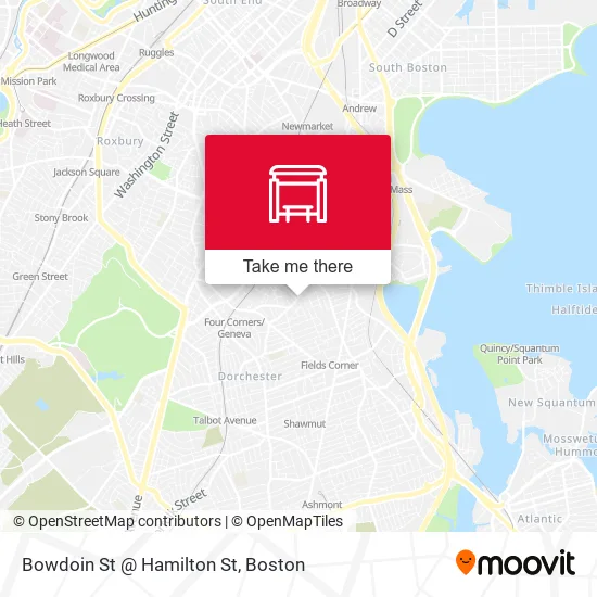 Bowdoin St @ Hamilton St map