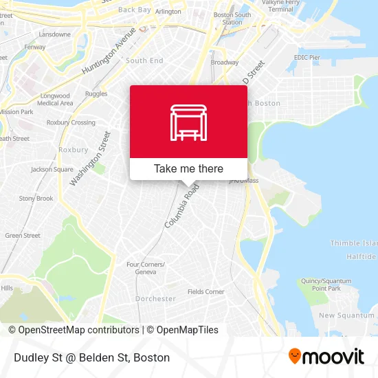 Dudley St @ Belden St map