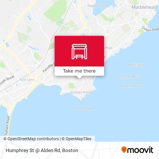 Mapa de Humphrey St @ Alden Rd
