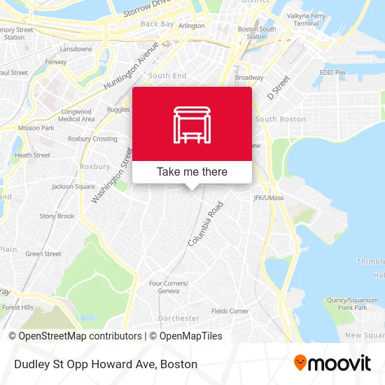 Dudley St Opp Howard Ave map
