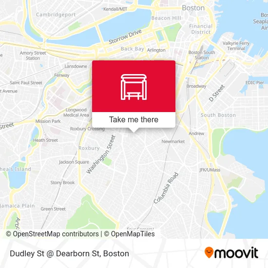 Dudley St @ Dearborn St map
