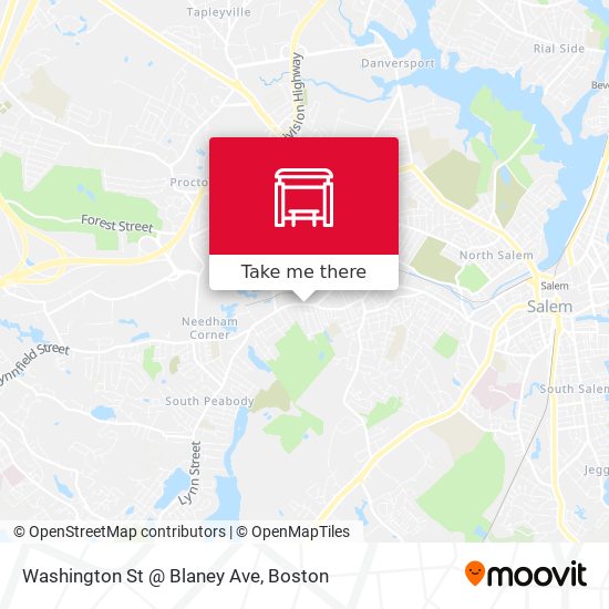Washington St @ Blaney Ave map