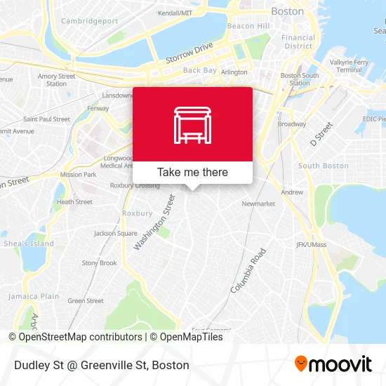 Dudley St @ Greenville St map