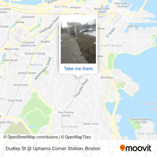 Dudley St @ Uphams Corner Station map
