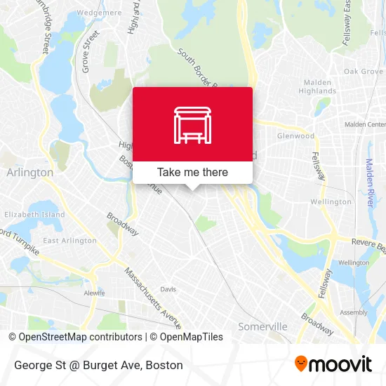 George St @ Burget Ave map