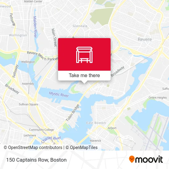 150 Captains Row map