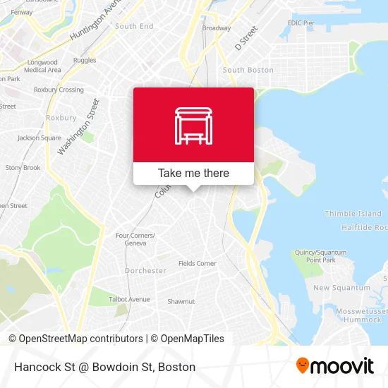 Mapa de Hancock St @ Bowdoin St
