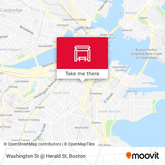 Washington St @ Herald St map