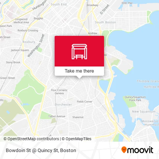 Mapa de Bowdoin St @ Quincy St