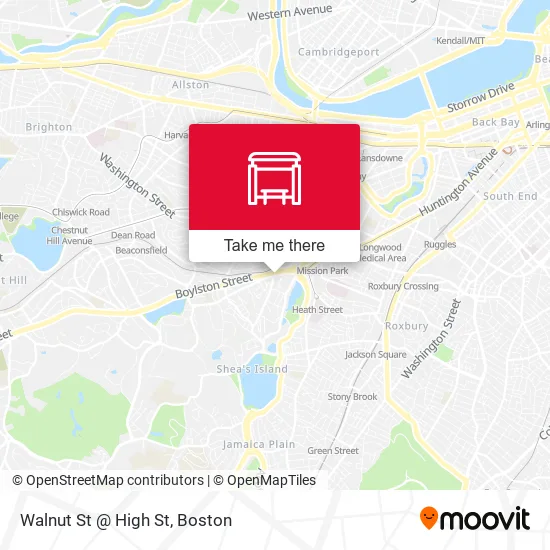 Mapa de Walnut St @ High St