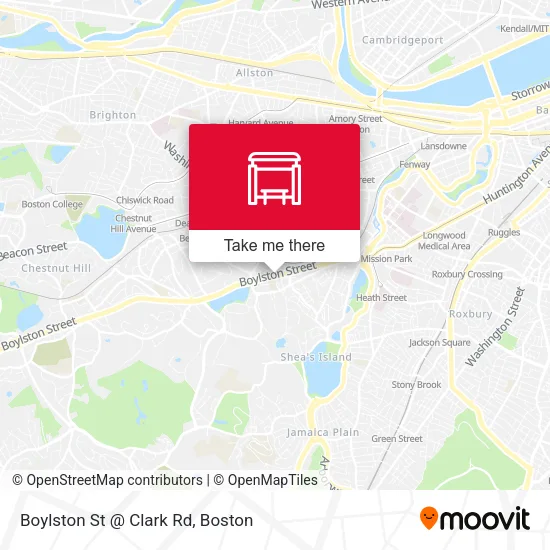 Boylston St @ Clark Rd map
