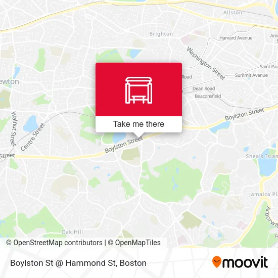 Mapa de Boylston St @ Hammond St